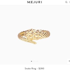 Snake ring Size 5 14K gold from MEJURI